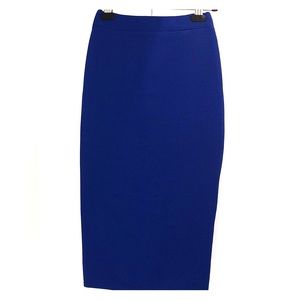Misguided Royal Blue over the knee pencil skirt